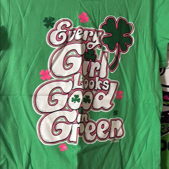 Justice Blue and Pink Short Sleeve Tees - Picture 6 of 7